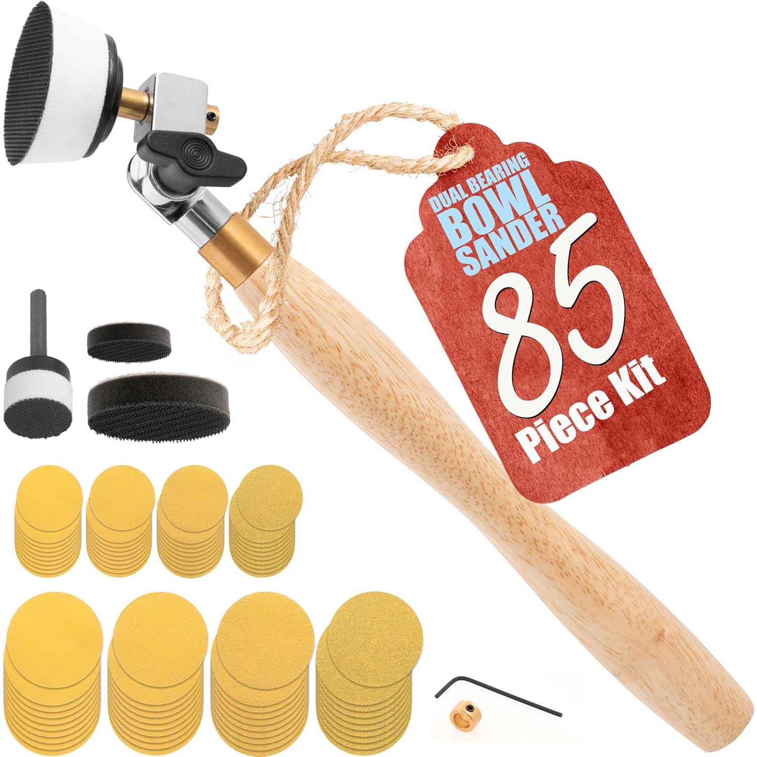1" & 2" Dual Bearing Bowl Sander Kit