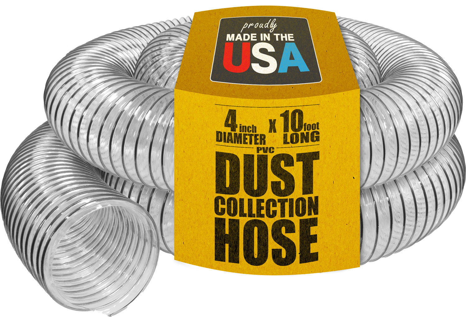 4" Heavy Duty Clear PVC Hose