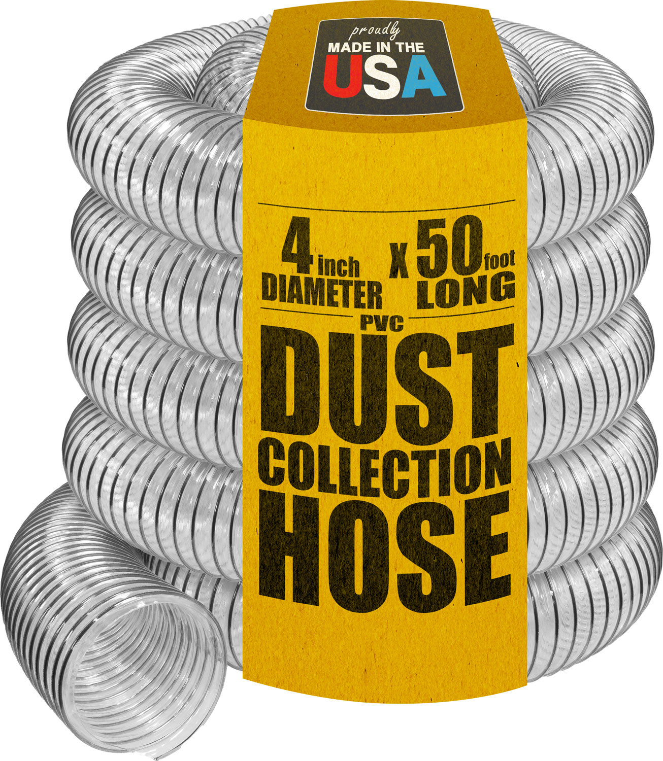4" Heavy Duty Clear PVC Hose