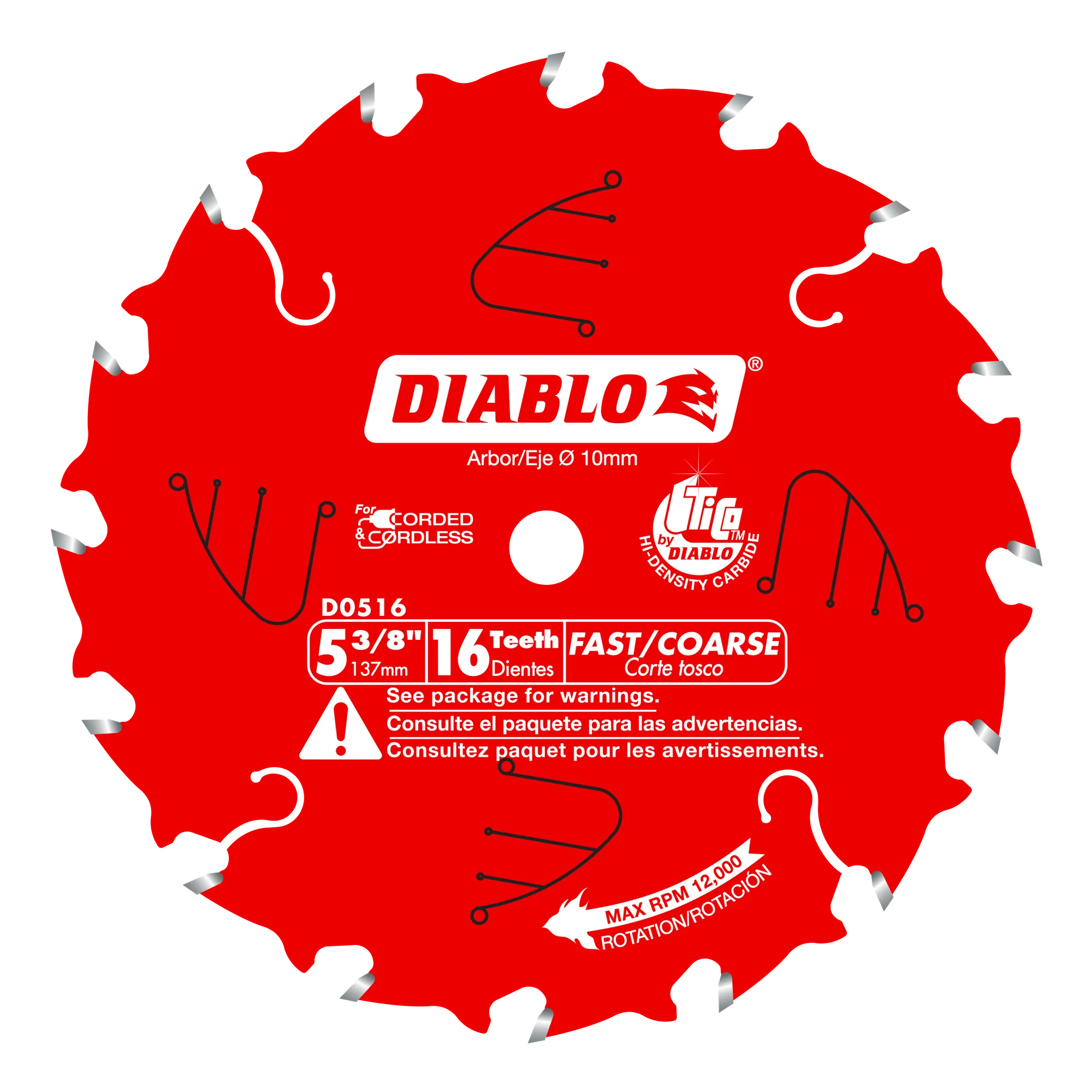 5-3/8" x 16 Tooth Framing Saw Blade
