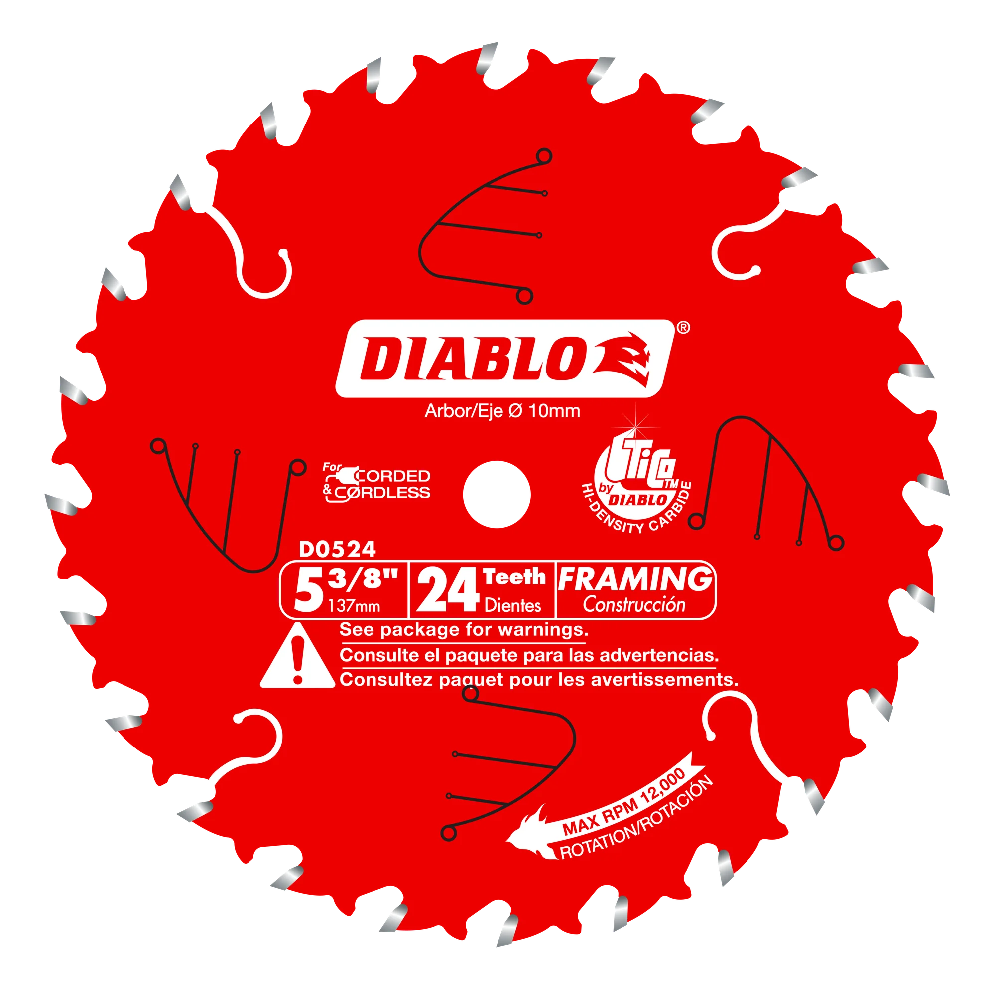 5-3/8" x 24 Tooth Framing Saw Blade