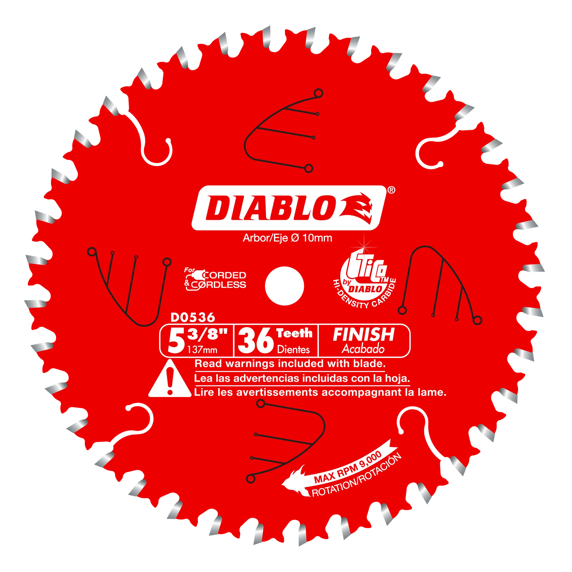 5-3/8" x 36 Tooth Finish Saw Blade