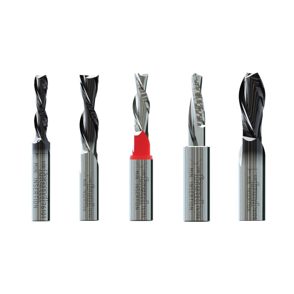5 Piece Down Spiral Bit Set