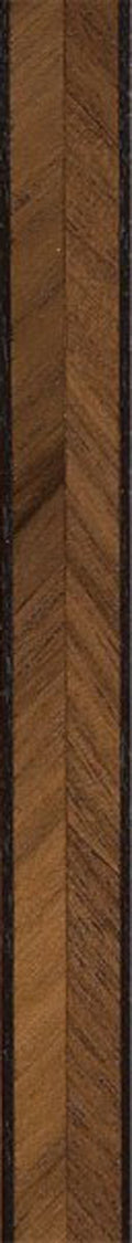 36" Inlay Line / Border - Dyed Black & Walnut Herringbone - 2PK