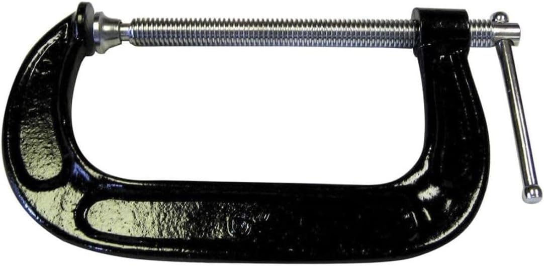 6" Light Duty Powder Coated Finish C-Clamp - CM60