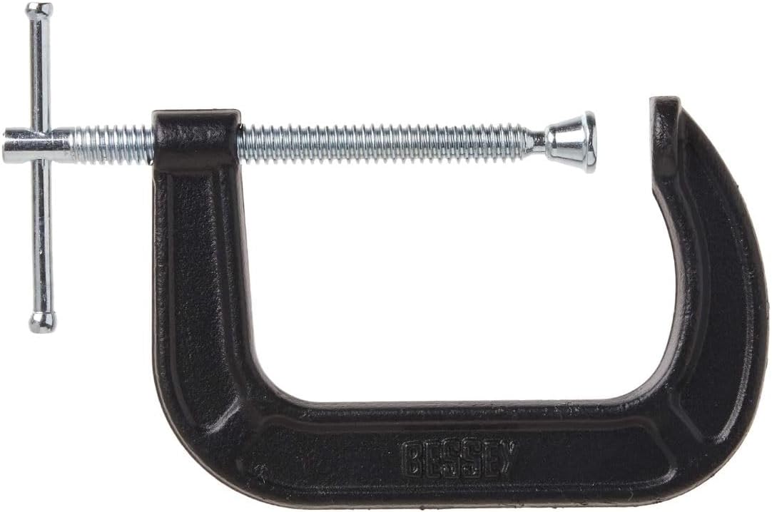 4" Light Duty Powder Coated Finish C-Clamp - CM40