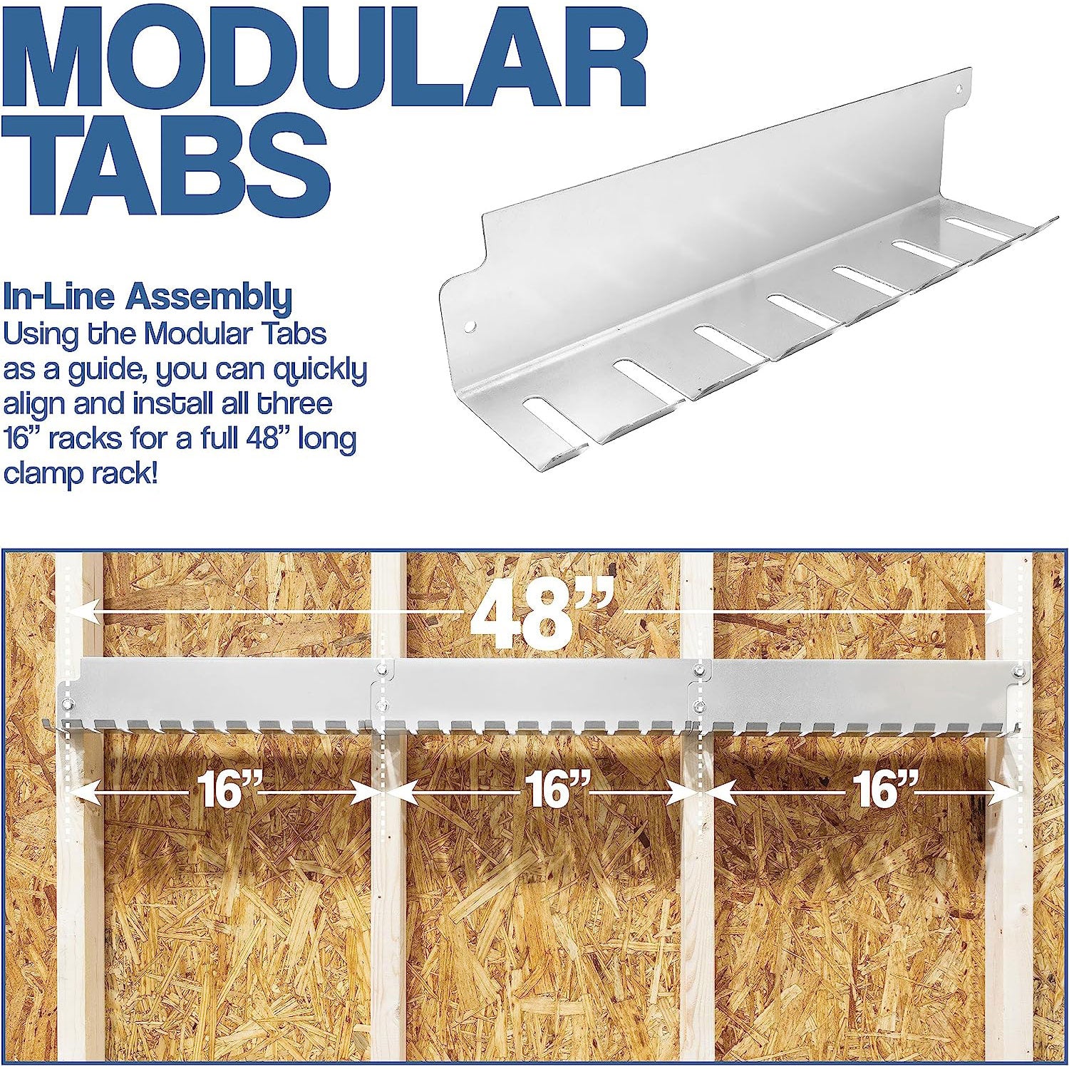 Bar/Parallel Clamp Modular Clamp Rack - 3PK