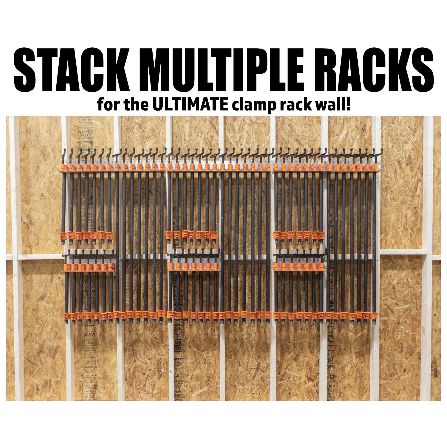 Bar/Parallel Clamp Modular Clamp Rack - 3PK