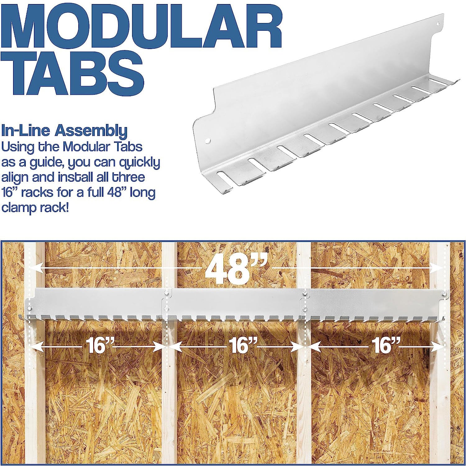 F-Clamp Modular Clamp Rack - 3PK