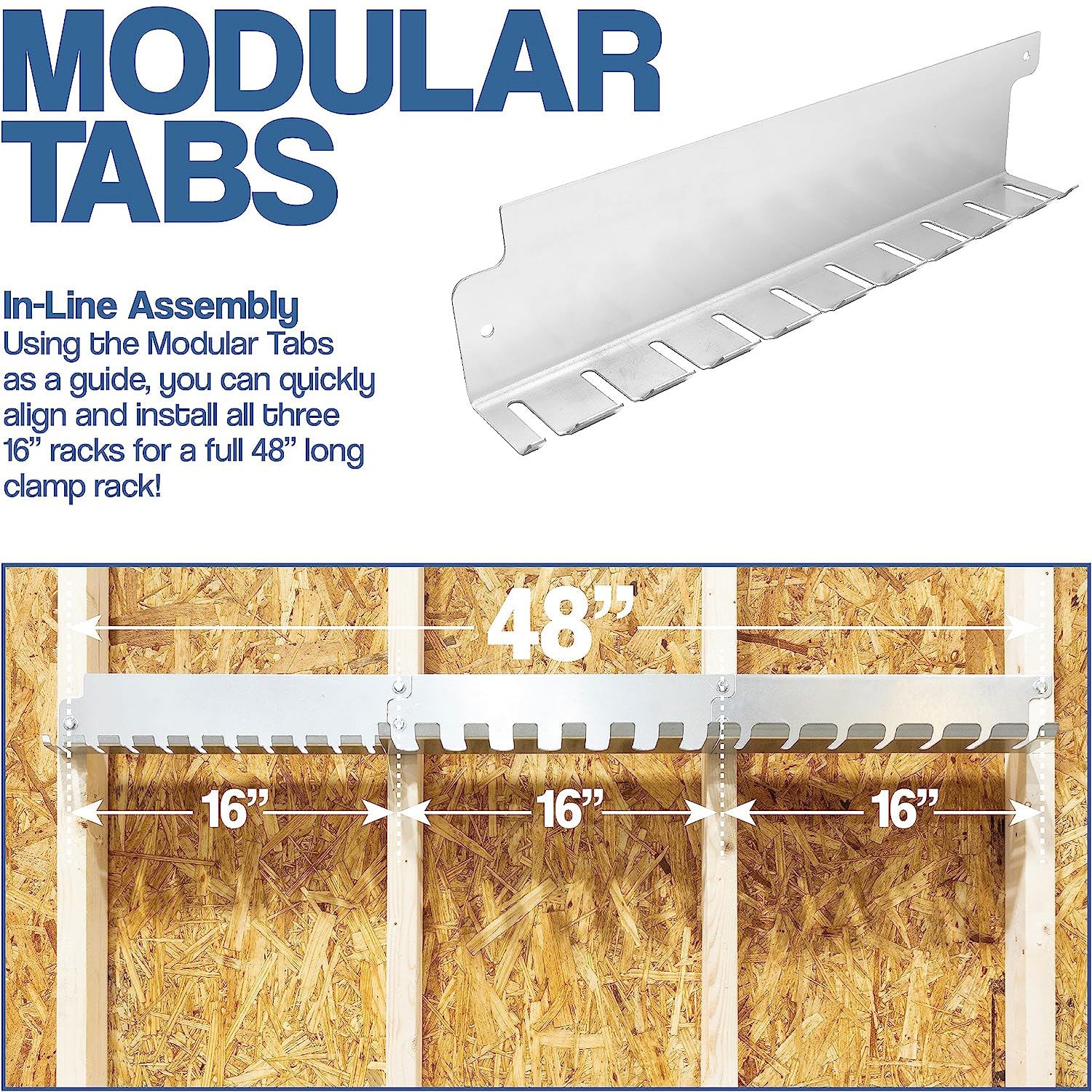 Assorted Modular Clamp Racks - 3 Pack