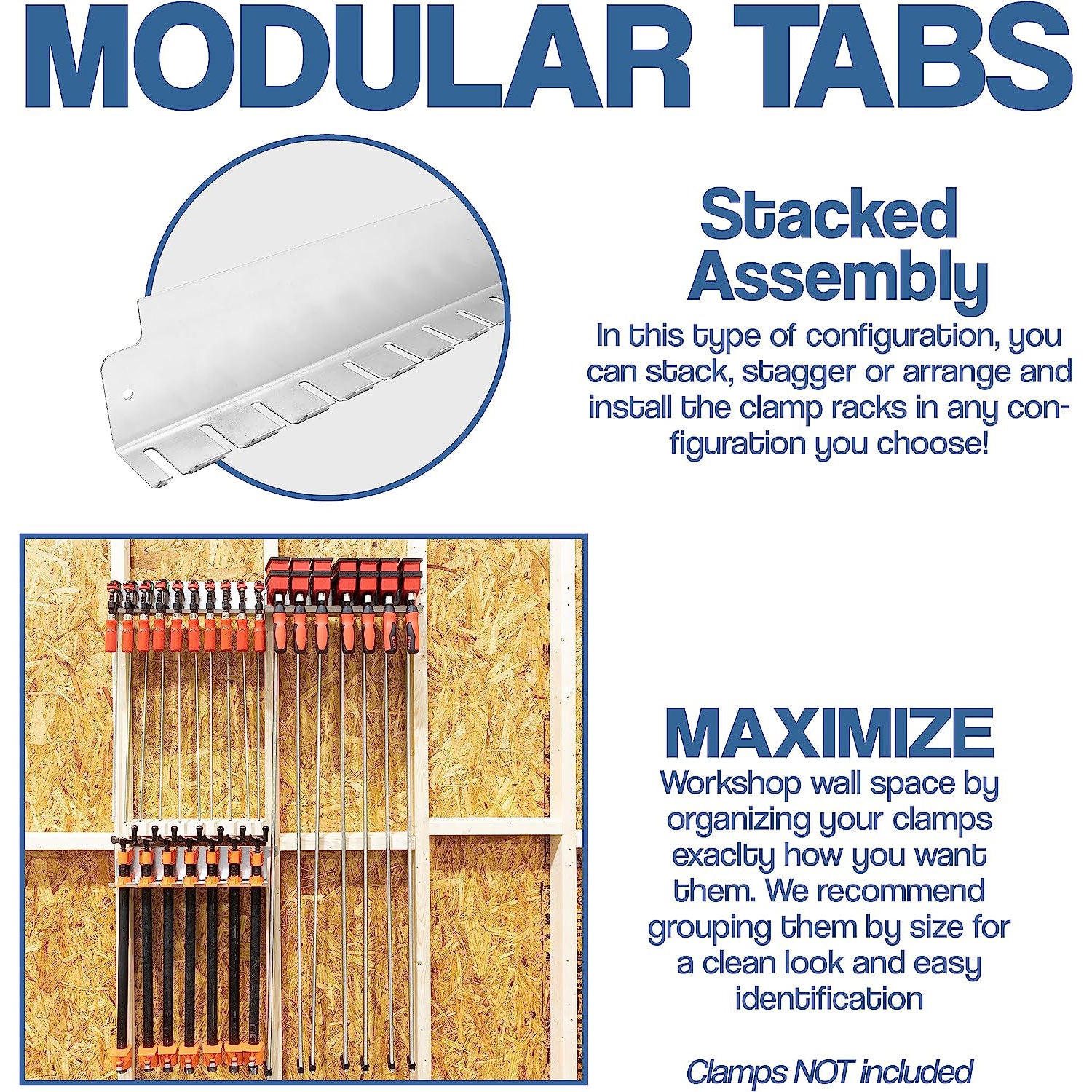 Assorted Modular Clamp Racks - 3 Pack