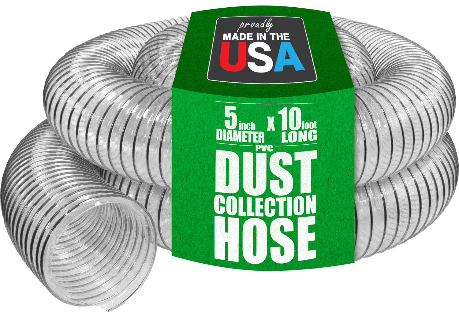5" Heavy Duty Clear PVC Hose