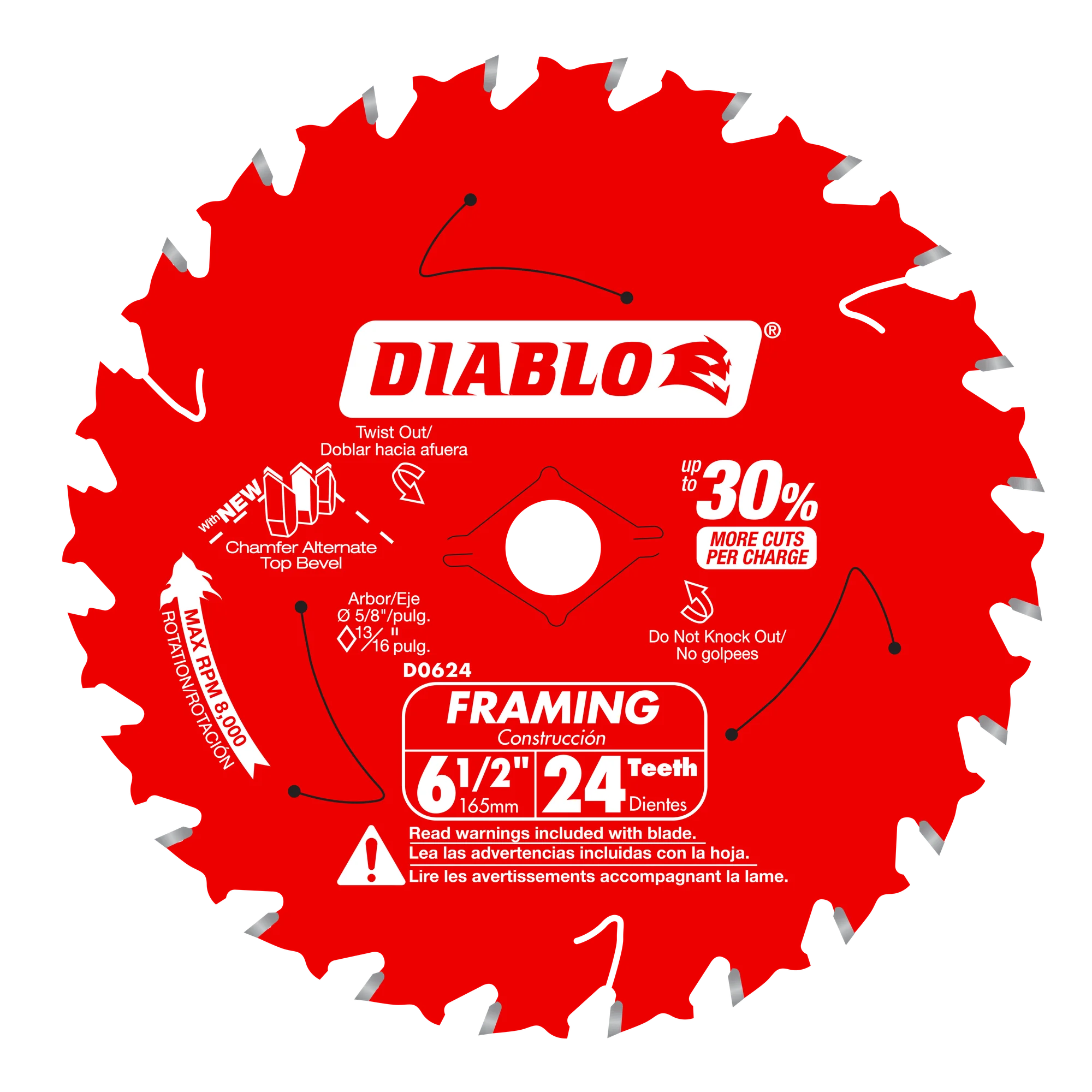 6-1/2" x 24 Tooth Framing Saw Blade