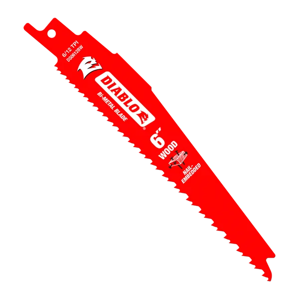 Demo Demon Bi-Metal Reciprocating Blades for Nail-Embedded Wood - 5PK