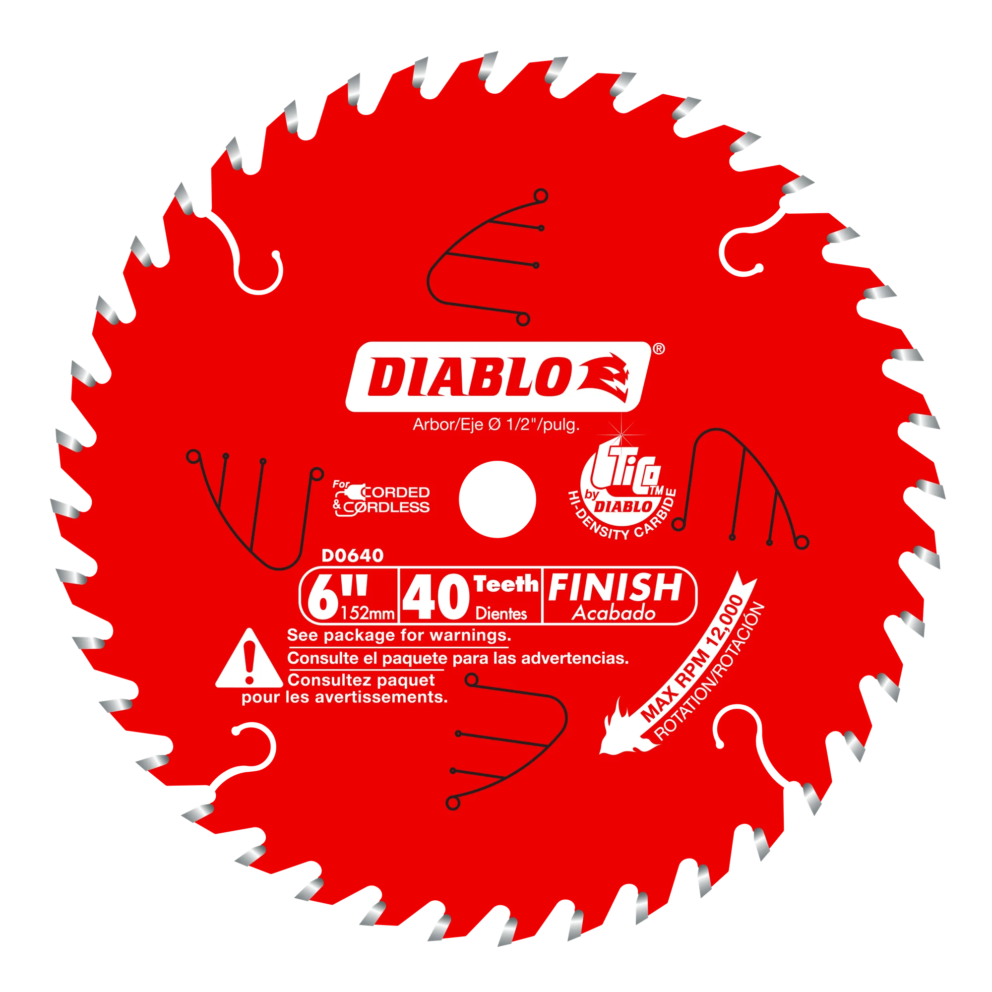 6" x 40 Tooth Finish Saw Blade