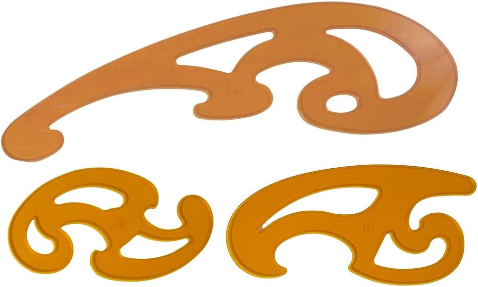French Curve Drawing Templates