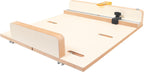 Tablesaw Crosscut Sled with Stop Block and Adjustable Rails