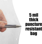 Clear Plastic Dust Collector Replacement Bags - 5PK