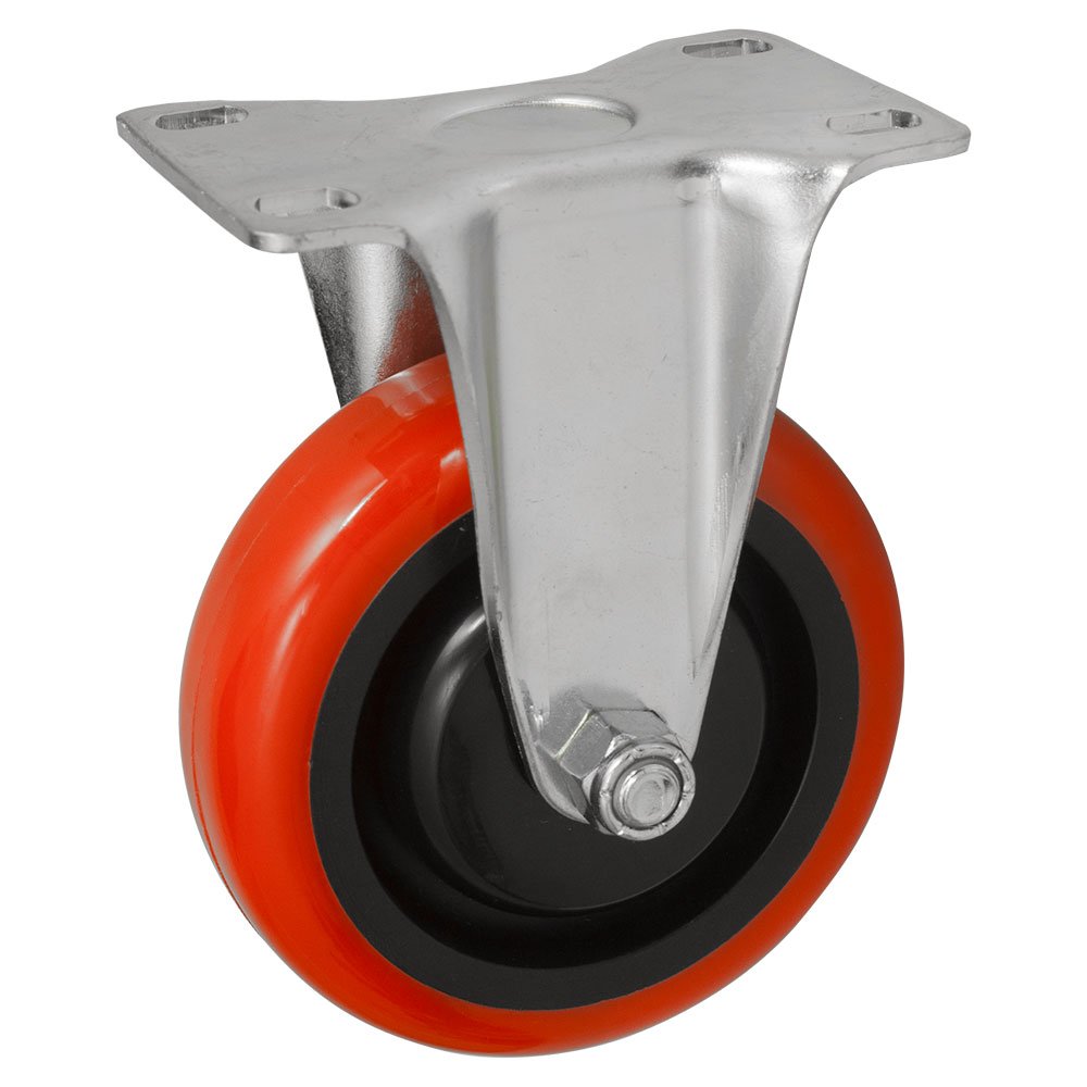 Heavy Duty Fixed Caster - Non-Swivel and Non-Locking