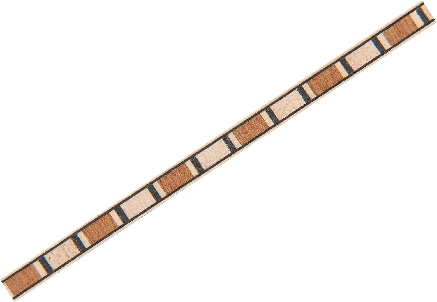 36" Inlay Line / Border - White Maple, Dyed Black & Mahogany - 2PK