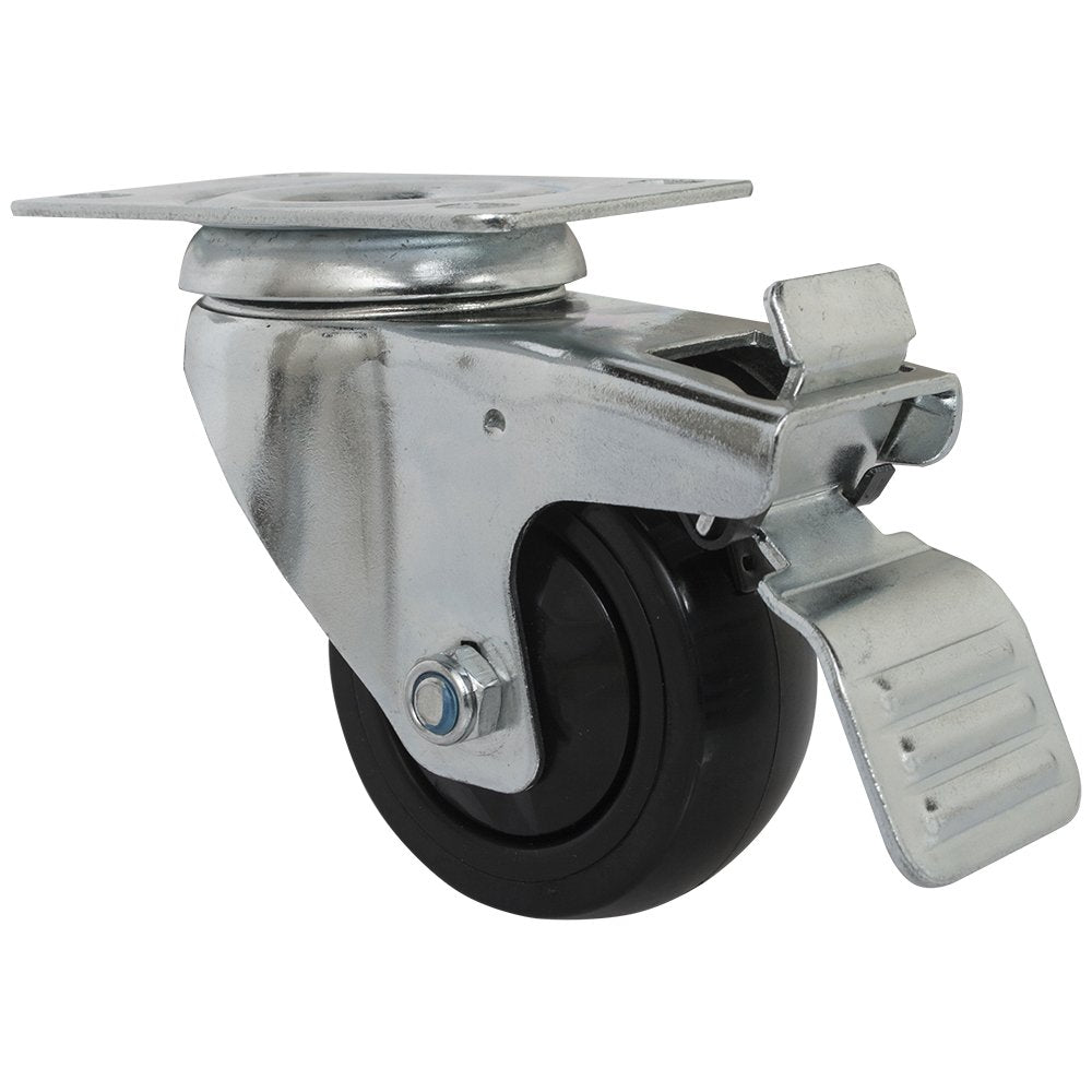 3" Double Locking Swivel Casters - 4PK