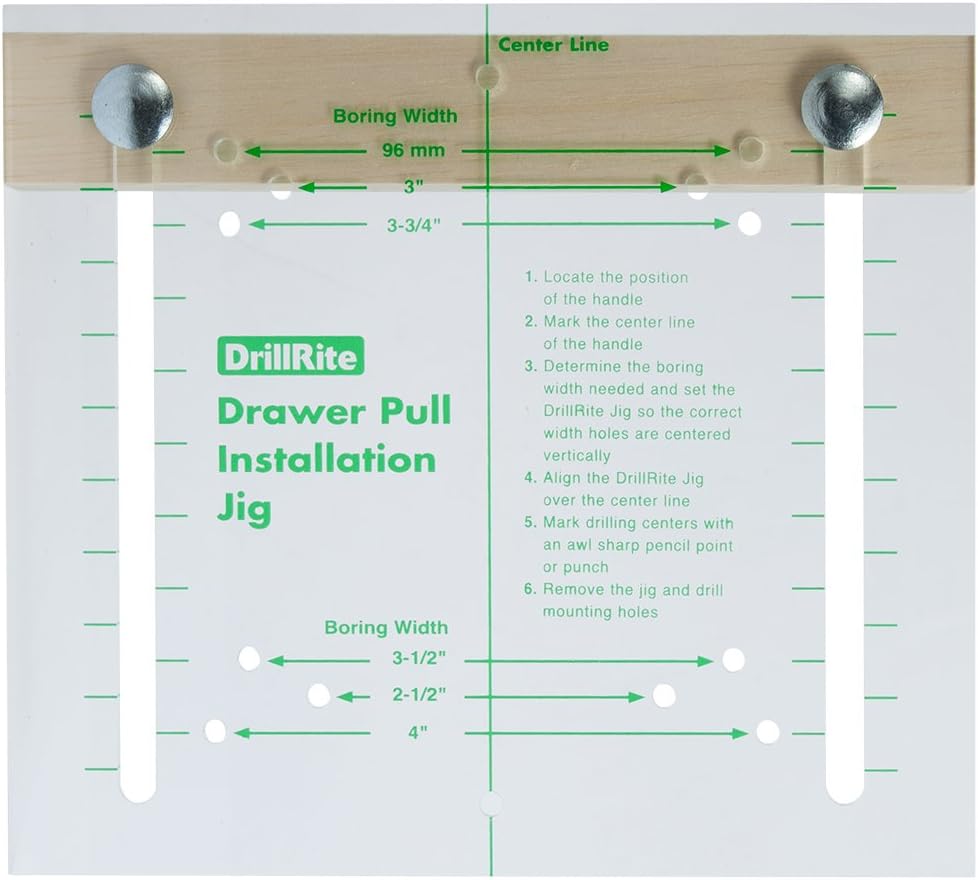 Drawer Pull Installation Jig
