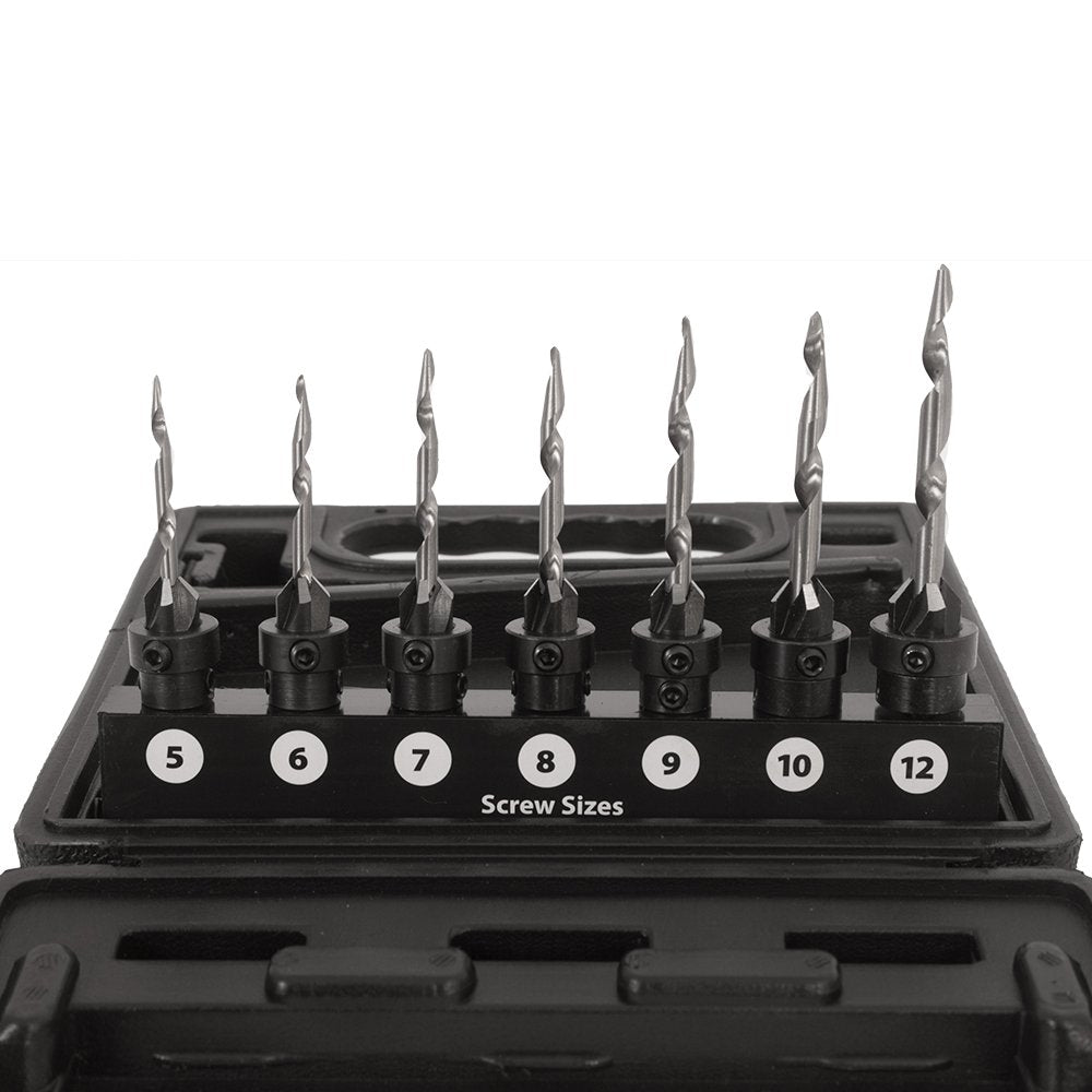 22 Piece Taper Drill Bit Set