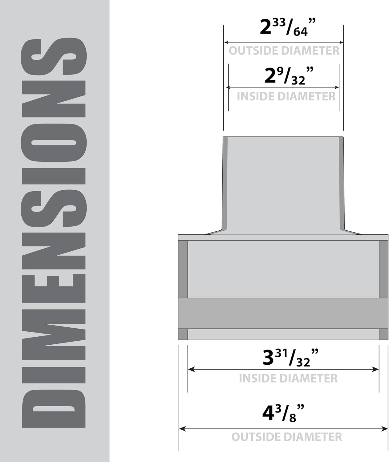 4" to 2-1/2" Quick Connect Adapter