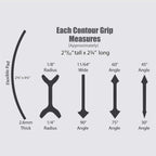 Angled Contour Sanding Grip - 5PK
