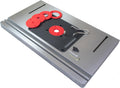 Cast Iron Table Saw Router Extension Wing and Premium Phenolic Router Plate