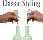 Classic Chrome Style Bottle Stopper Kit