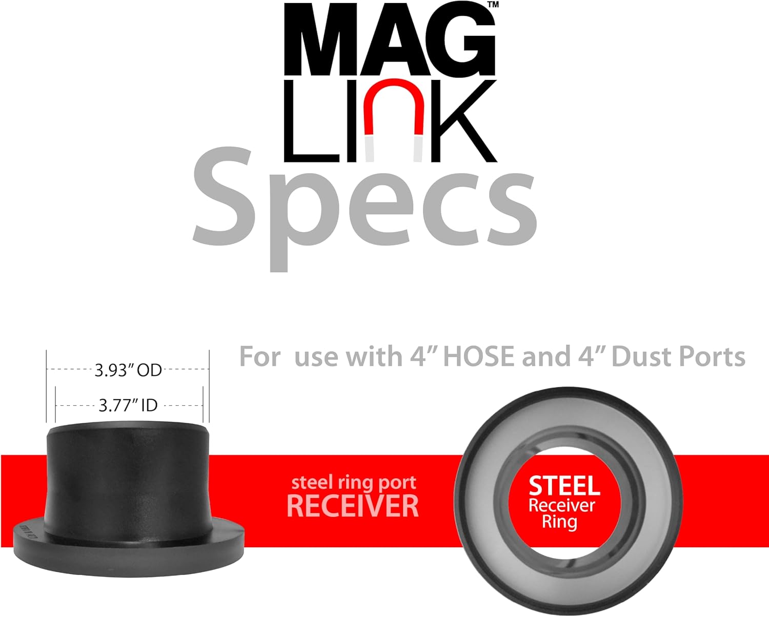4" MagLink™ Steel Ring Port Receiver