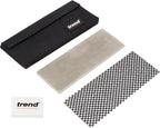 Diamond Stone Sharpening & Flattening Kit - 8" x 3" Professional Double-Sided Fine/Coarse