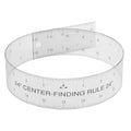 24" Clear Flex Center Finding Ruler