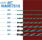 7 Piece 12" Long Brad Point Set
