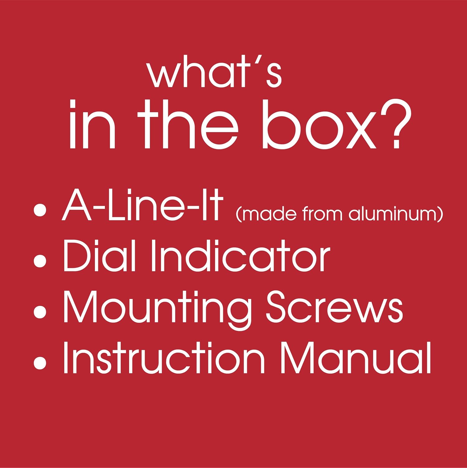 A-Line-It Basic System