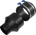 4" to 2-1/2" Reducer with 4" Rubber Coupler Fitting & Turn Key Clamps