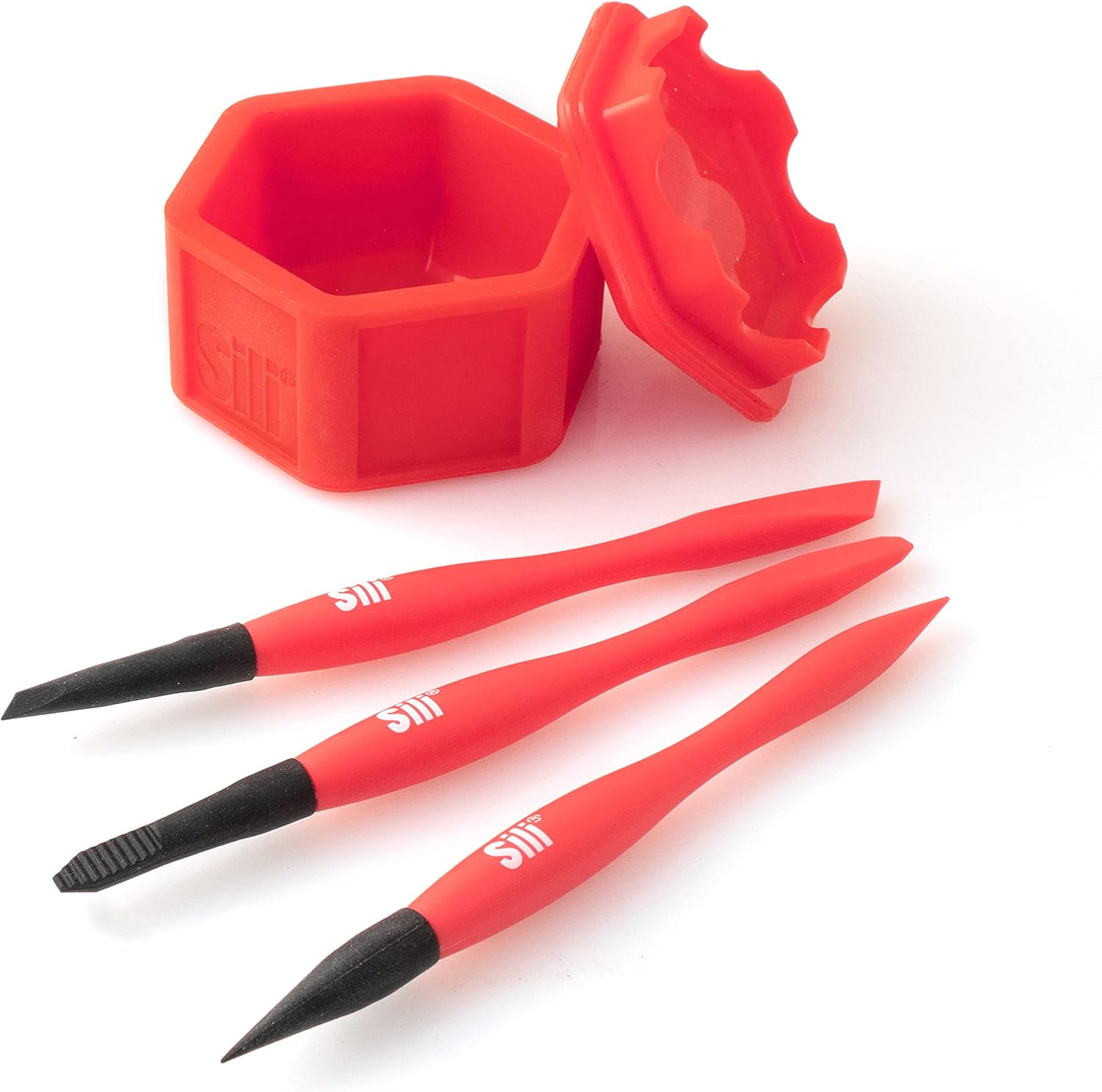 Pod with Sealable Lid & 3 SILI® Micro Glue Brushes