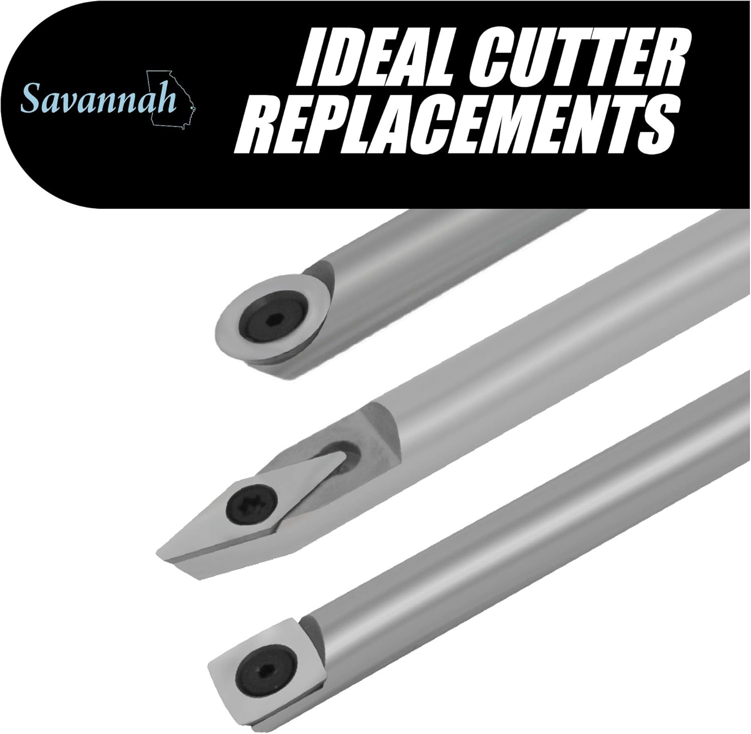 Large 3 Piece Carbide Replacement Cutters