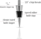 Classic Chrome Style Bottle Stopper Kit