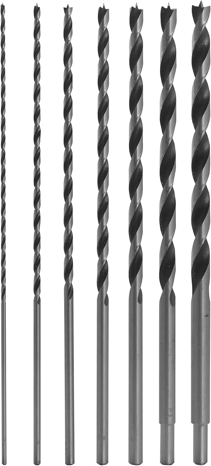 7 Piece 12" Long Brad Point Set