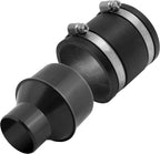 4" to 2-1/2" Reducer with 4" Rubber Coupler Fitting & Stainless Steel Clamps