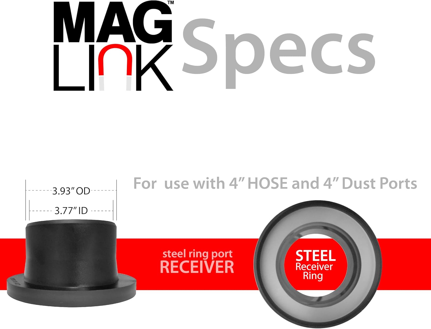4" MagLink™ Steel Ring Receiver Pack