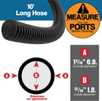 10' Power Tool Hose Kit with 5 Fittings