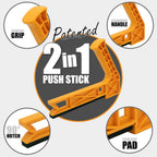 2 in 1 Safety V Push Stick - 2PK