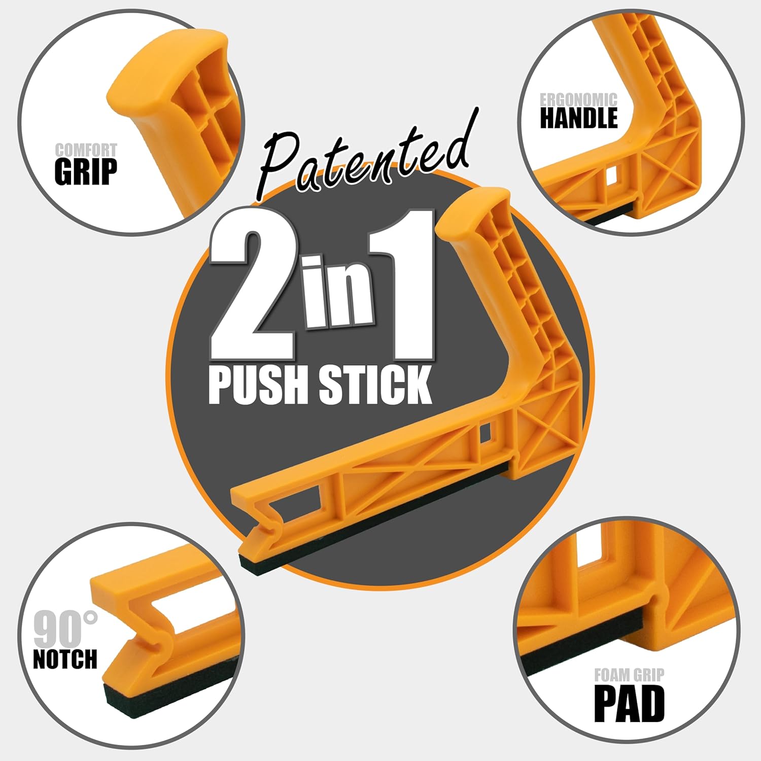 2 in 1 Safety V Push Stick - 2PK