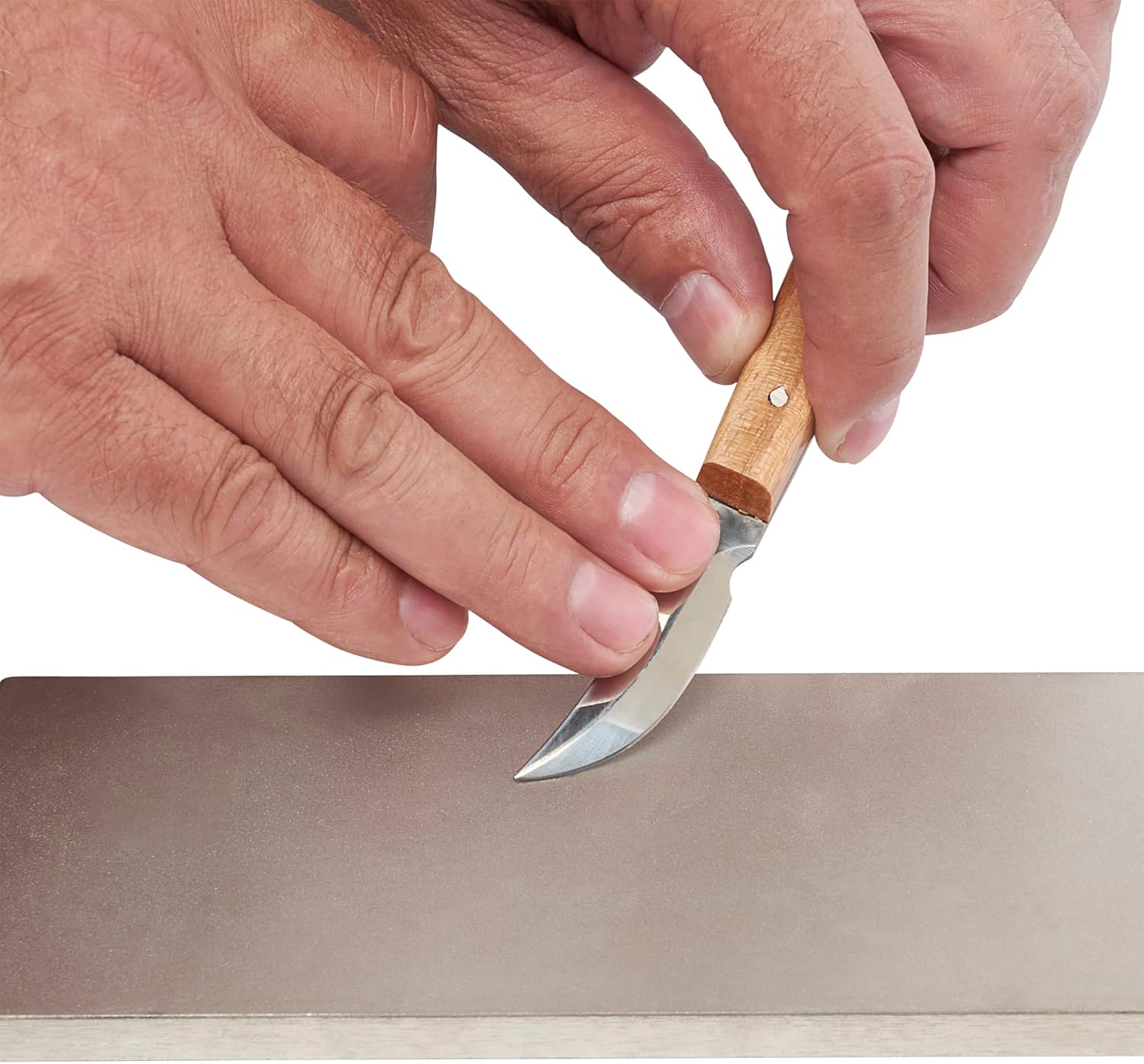 Diamond Stone Sharpening & Flattening Kit - 8" x 3" Professional Double-Sided Fine/Coarse
