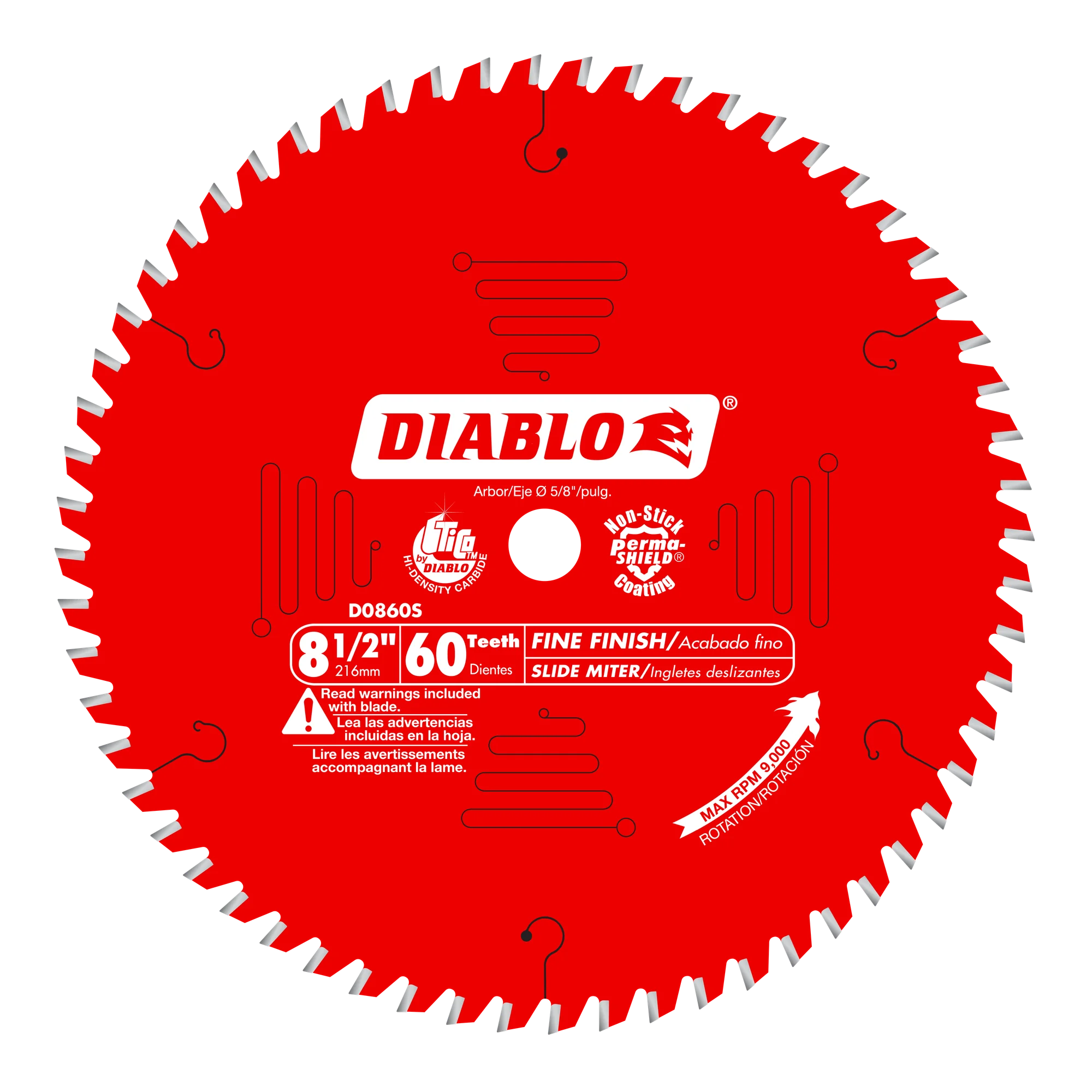 8-1/2" x 60 Tooth Fine Finish Saw Blade