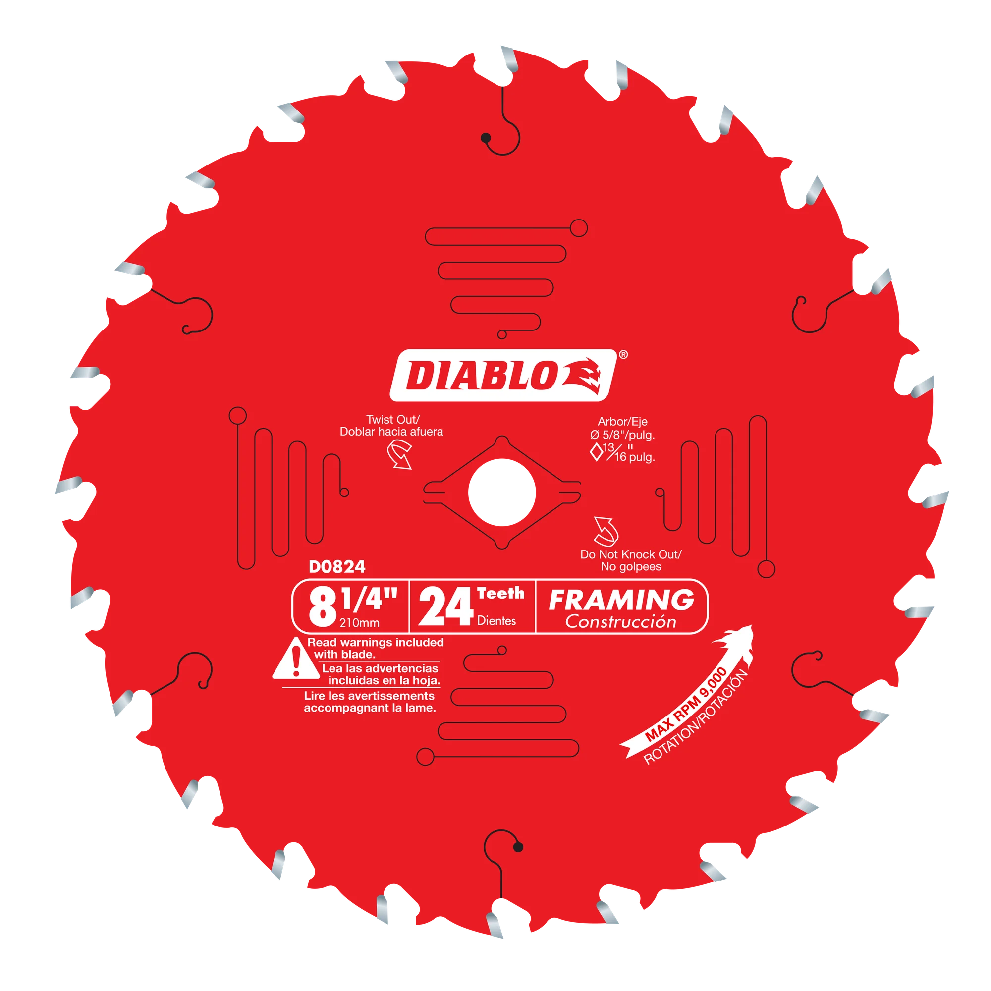 8-1/4" x 24 Tooth Framing Saw Blade