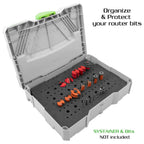 Foam Router Bit Storage Tray for Festool Systainer 1